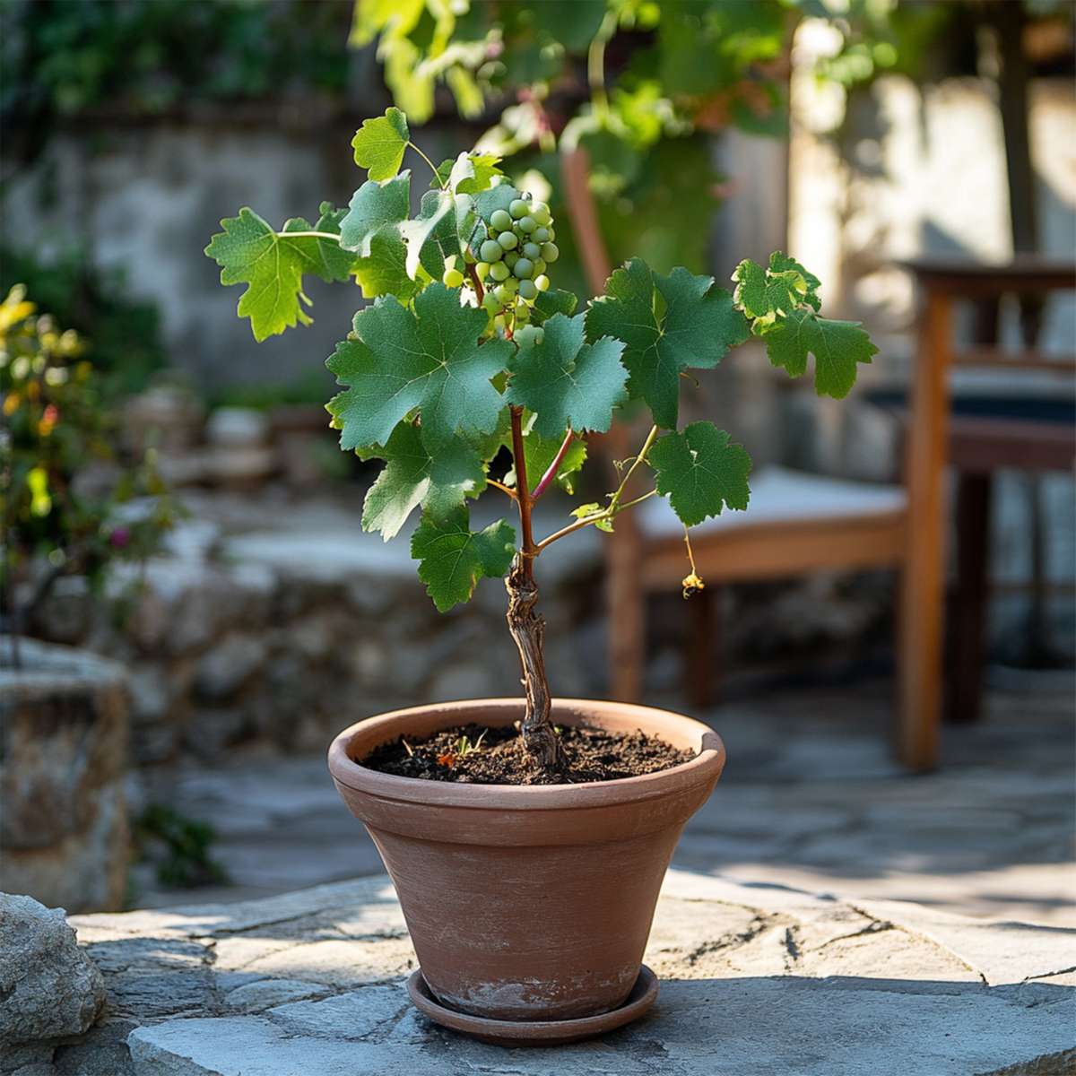 Viță de vie - Vitis vinifera 'Himrod' - Înălţime 60-75cm - ⌀21cm