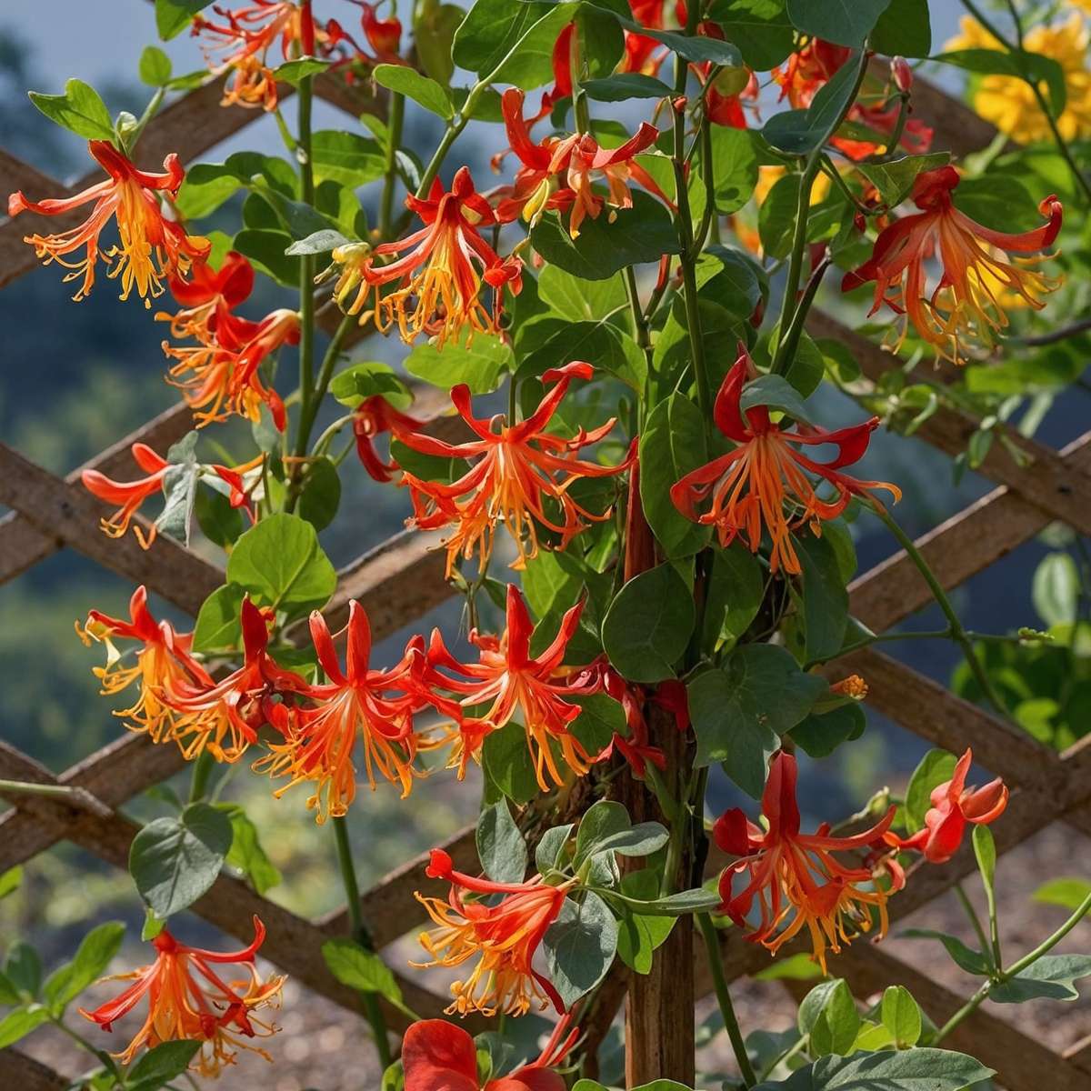 Caprifoi - Lonicera x Heckrotti 'American Beauty' - Înălţime 110-120cm - ⌀17cm