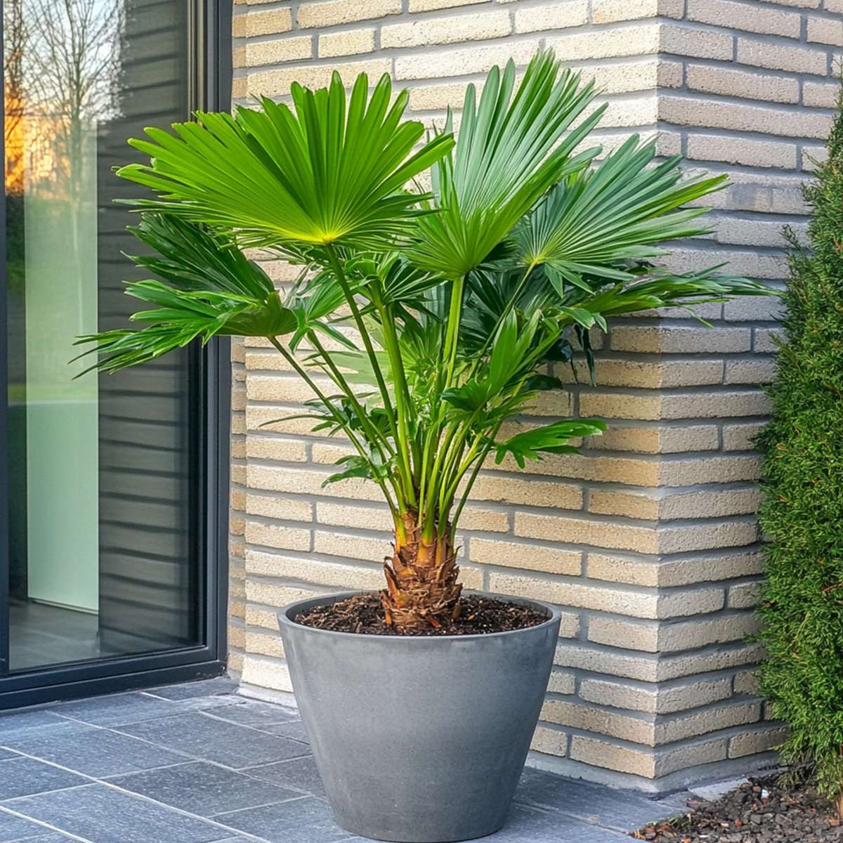Palmier chinezesc pitic - Chamaerops humilis - Înălţime 70-80cm - ⌀21cm
