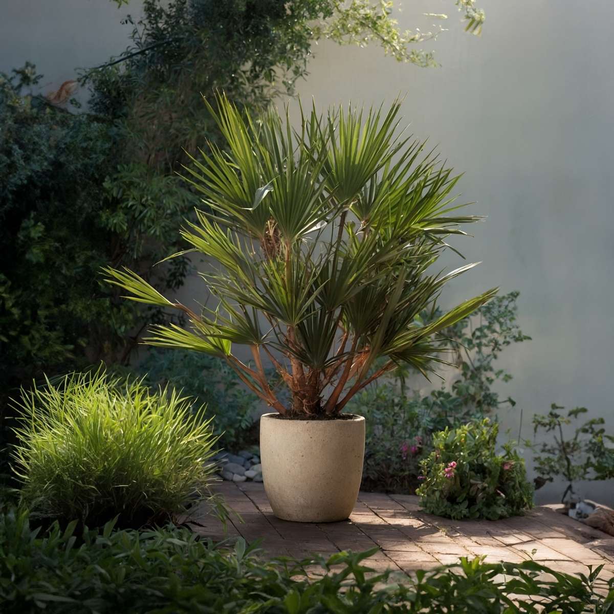 Palmier chinezesc pitic - Chamaerops humilis - Înălţime 70-80cm - ⌀21cm
