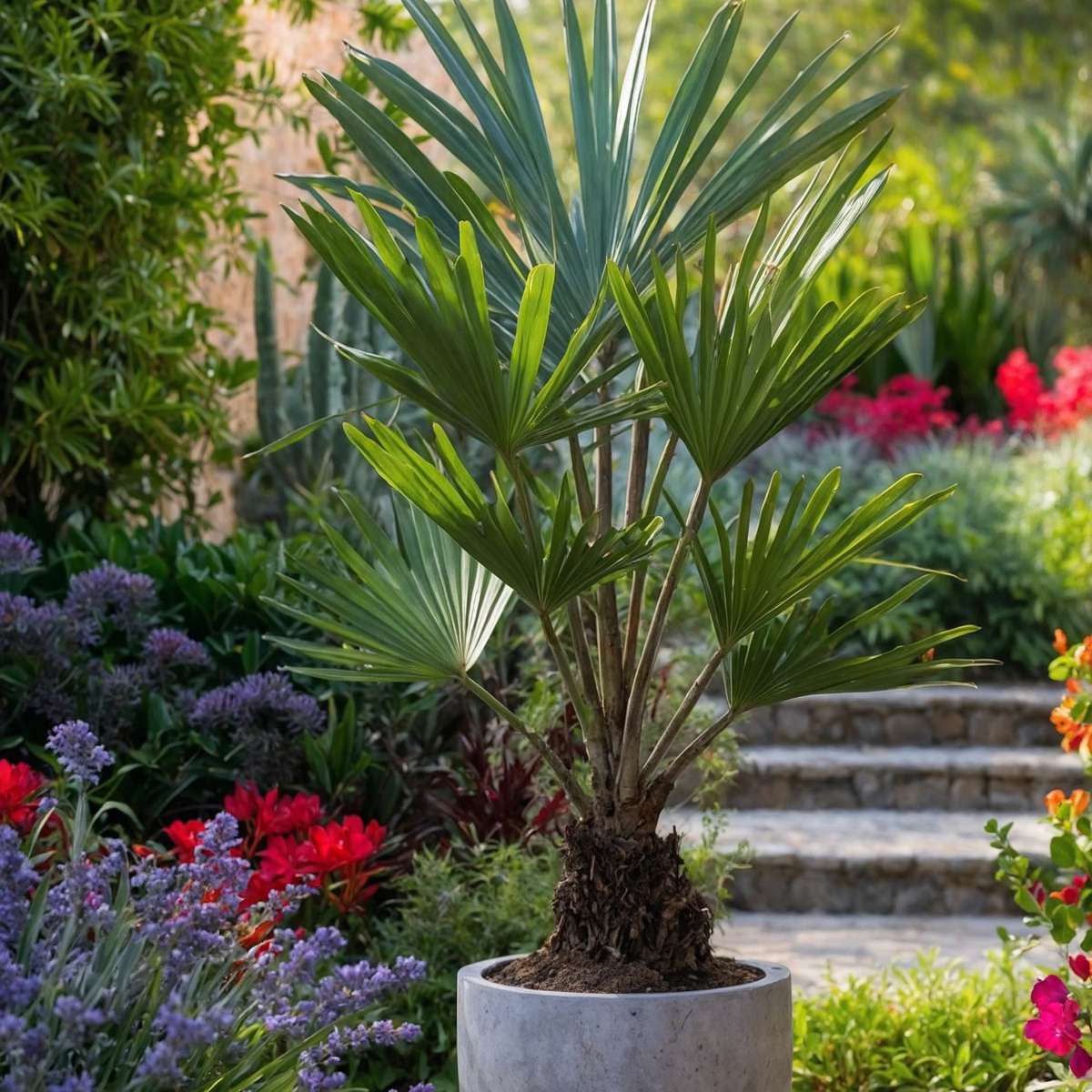 Palmier morișcă - Trachycarpus Fortunei - Înălţime 35-45cm - ⌀15cm