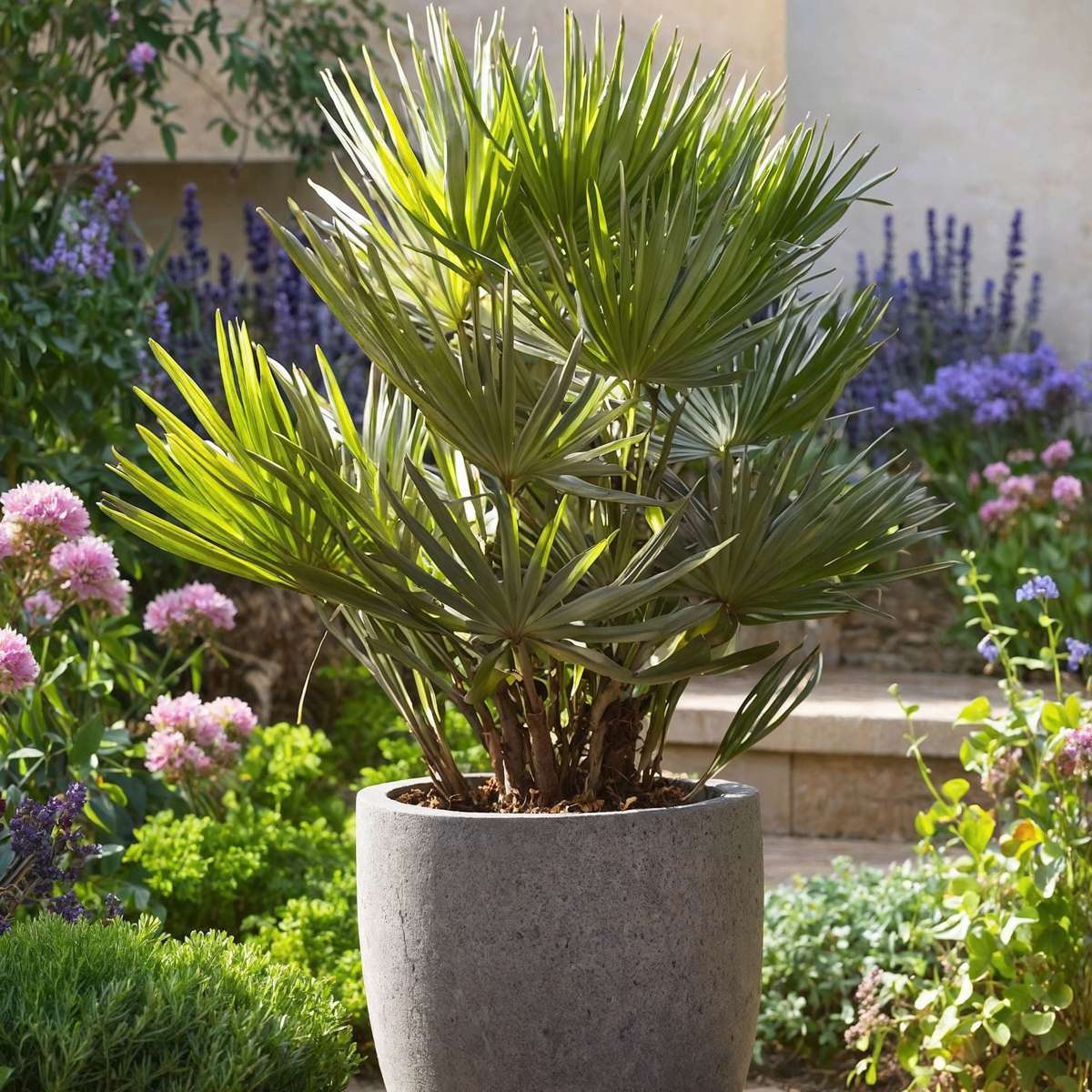 Palmier chinezesc pitic - Chamaerops 'Vulcano' - Înălţime 45-55cm - ⌀24cm