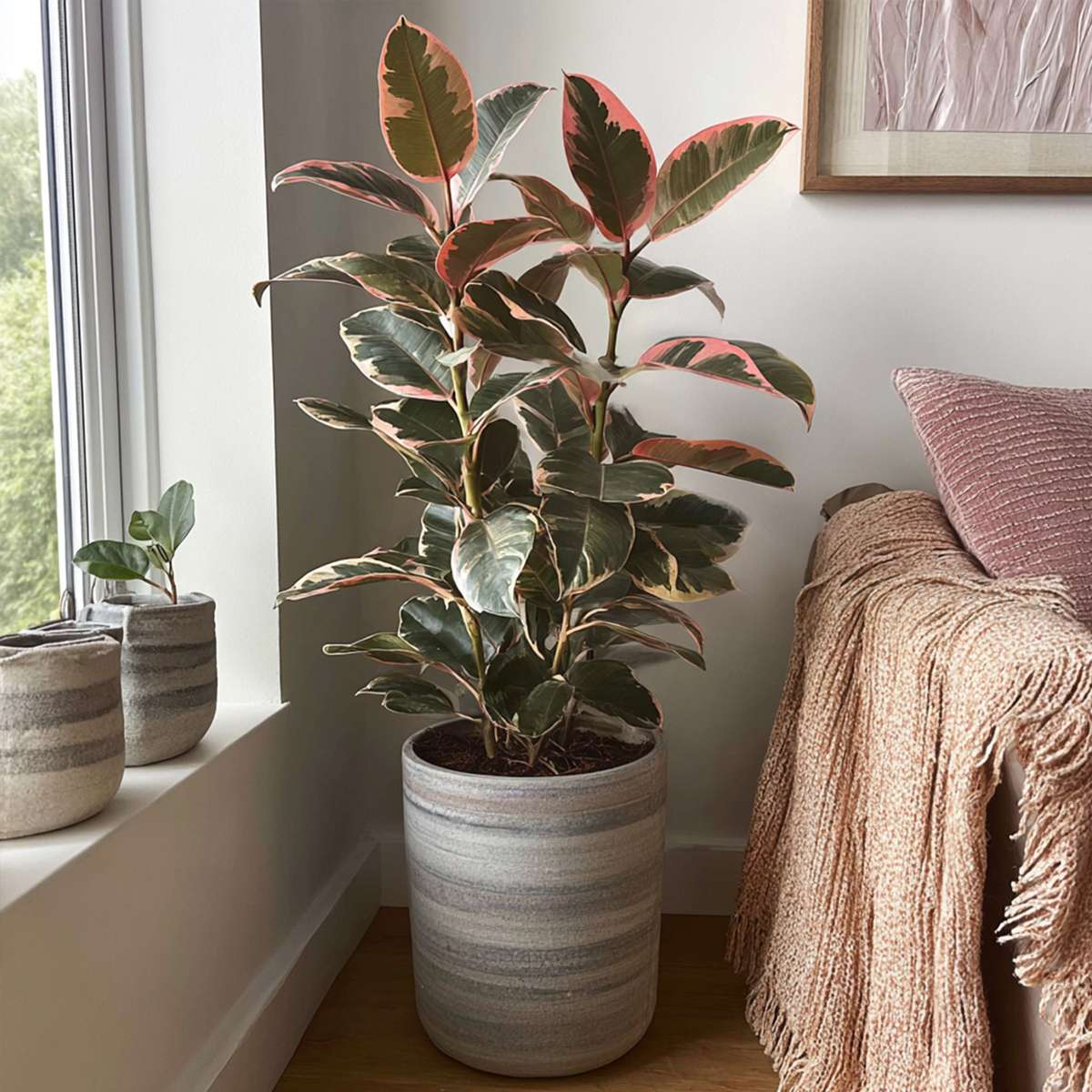 Ficusul de cauciuc - Ficus Elastica 'Belize' - Înălţime 75-100cm - ⌀24cm