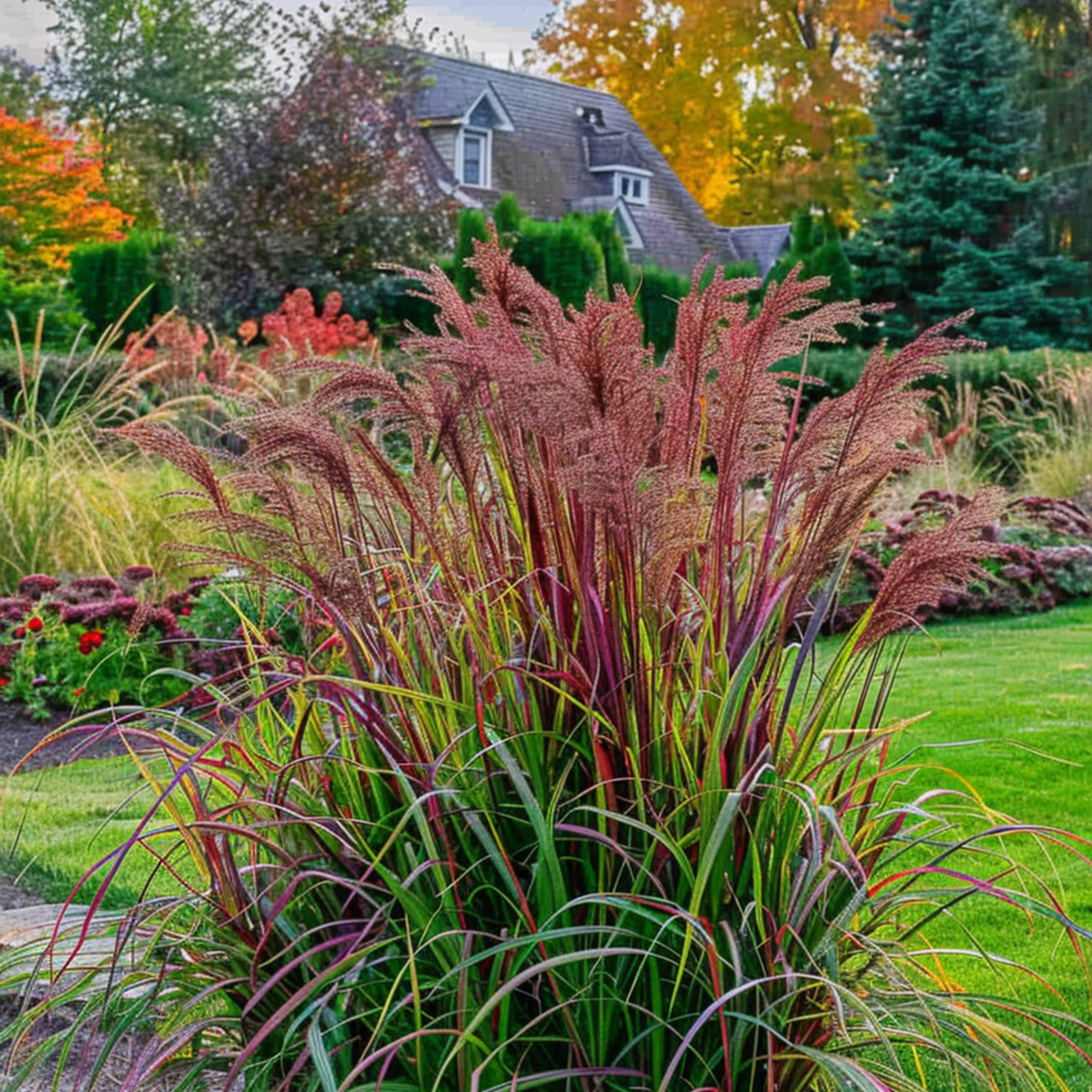 Iarbă cu degete - Panicum Virgatum 'Squaw' - Înălțime 40-60cm - ⌀23cm