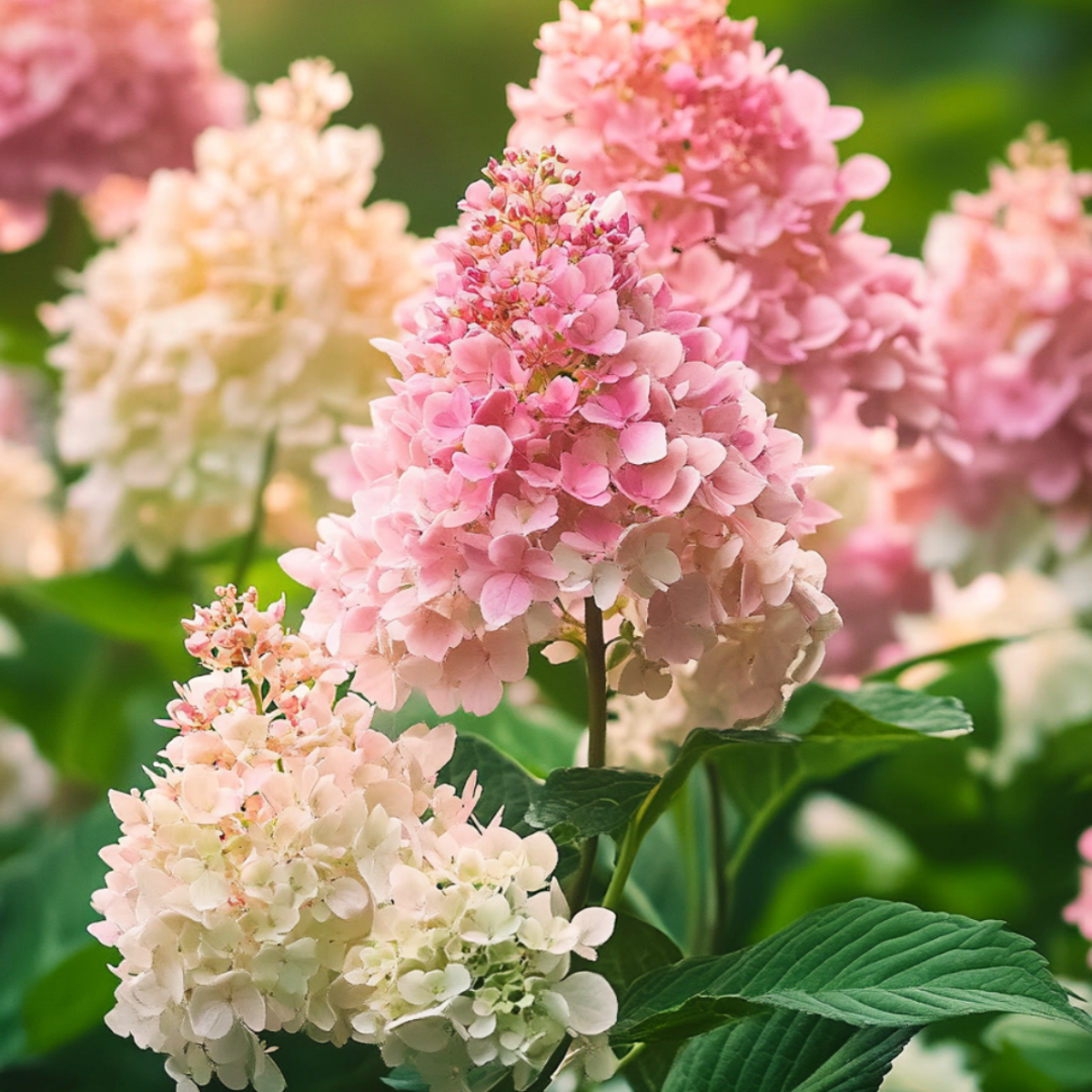 Hortensie - 3 buc - Hydrangea paniculata 'Pink Lady' - Înălţime 25-40cm - ⌀9cm