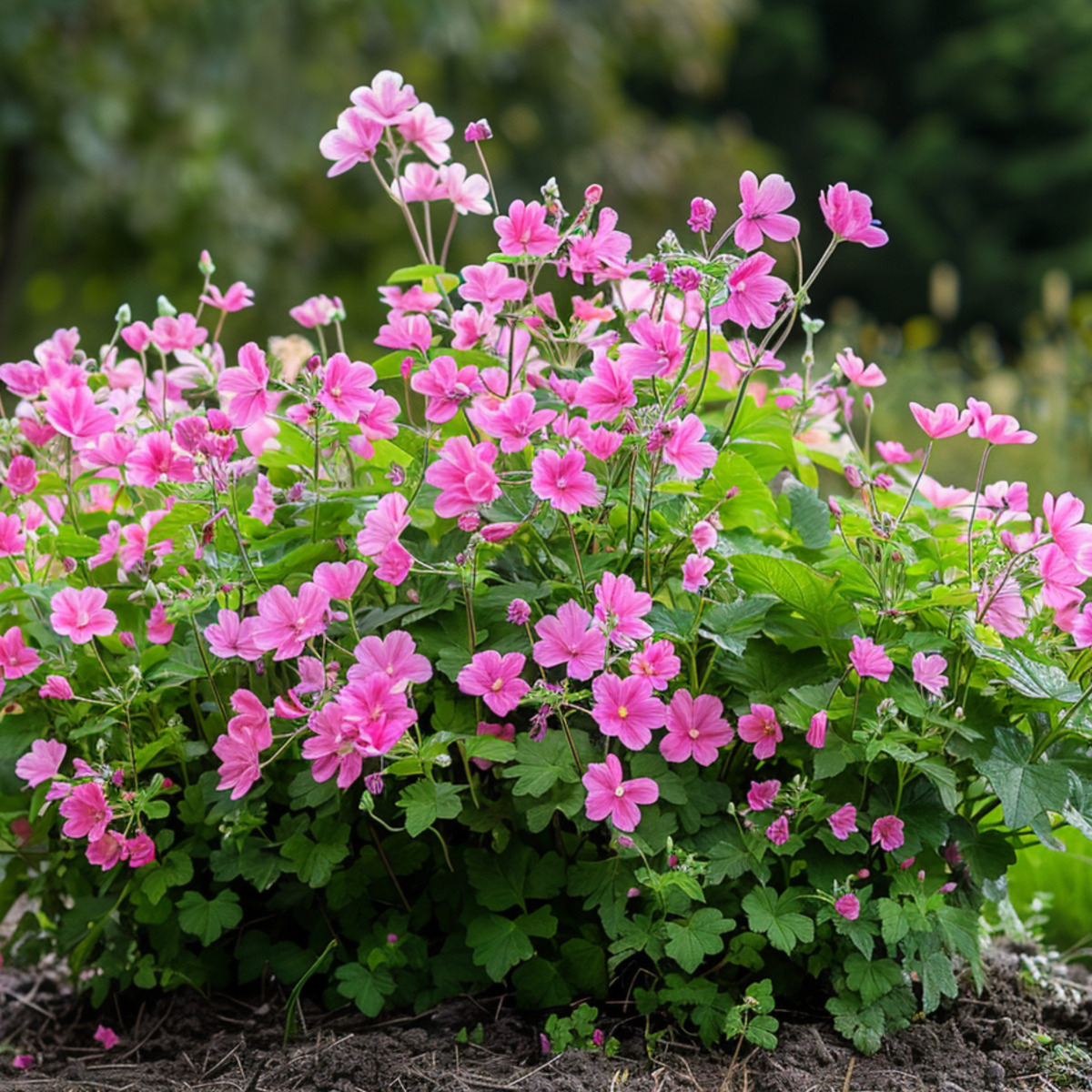 Trandafir de sud - 6 buc - Anisodontea capensis 'El Rayo' - În. 25-40cm - ⌀9cm