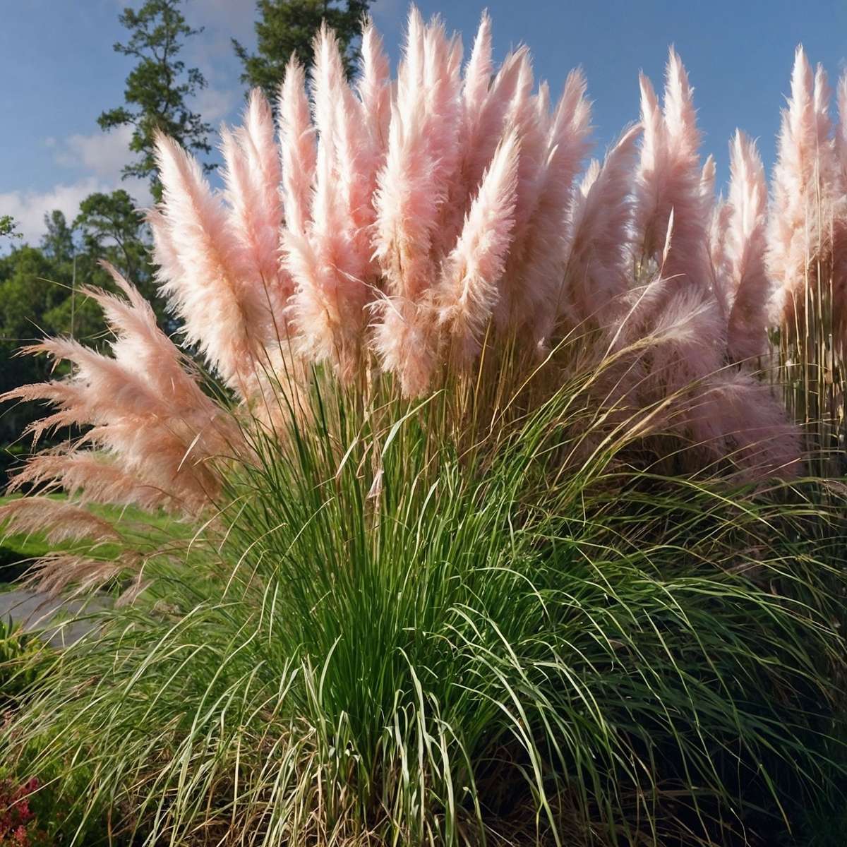 Iarbă de pampas - 3 buc - Cortaderia selloana - Înălţime 25-40cm - ⌀9cm