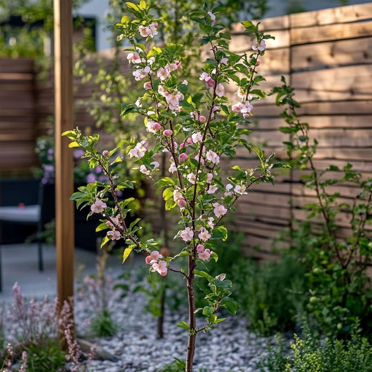 Piersic - Prunus persica 'Saturne' - Înălţime 60-70cm - ⌀15cm