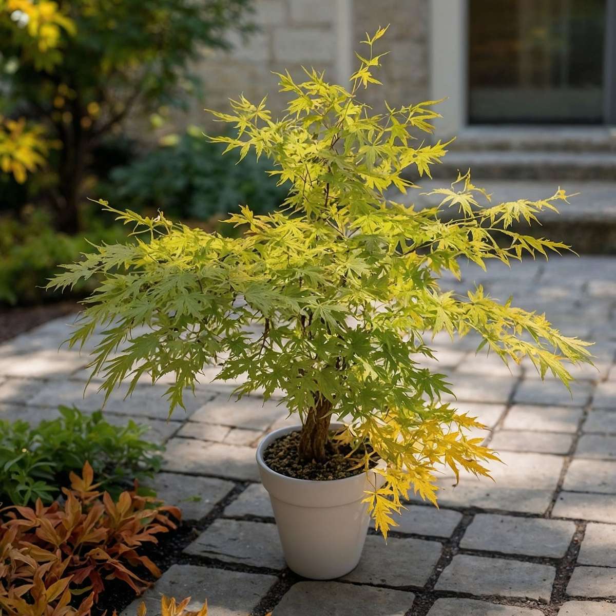 Arțar japonez - Acer palmatum 'Orange Lace' - Înălţime 60-70cm - ⌀19cm