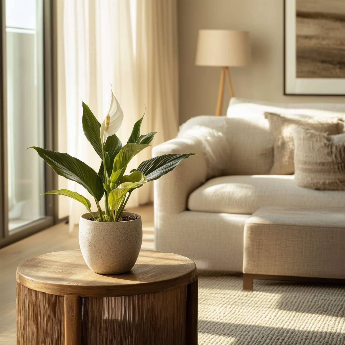 Floarea păcii - 6 buc - Spathiphyllum 'Torelli' - Înălţime 30-45cm - ⌀12cm