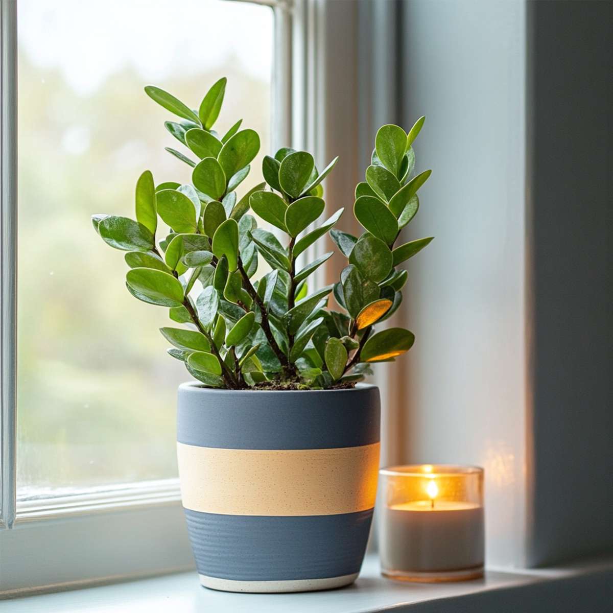 Planta dinozaur - Zamioculcas Zamiifolia - Înălţime 55-65cm - ⌀17cm