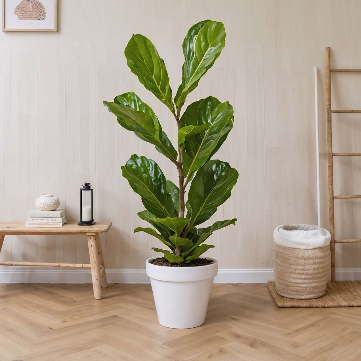 Smochin liră - 2 buc - Ficus Lyrata - Înălţime 70-90cm - ⌀21cm