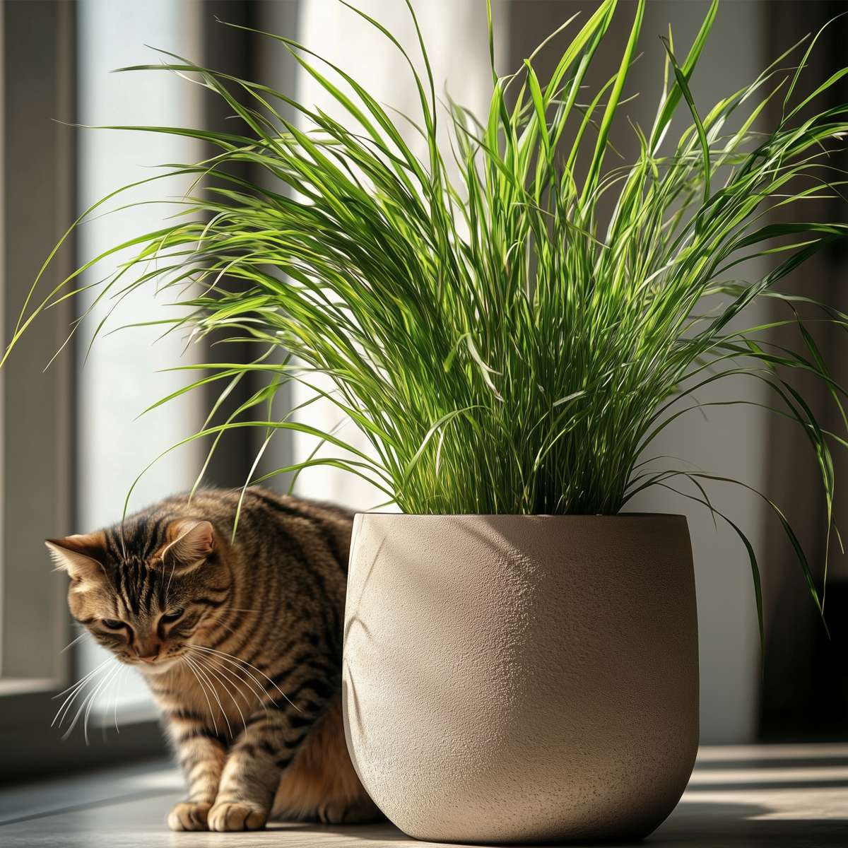 Plantă umbrelă - 6 buc - Cyperus zumula - Înălţime 30-40cm - ⌀12cm