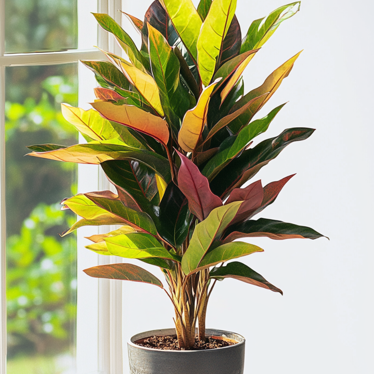 Croton - Codiaeum variegatum 'Mrs. Iceton' - Înălţime 140-150cm - ⌀31cm