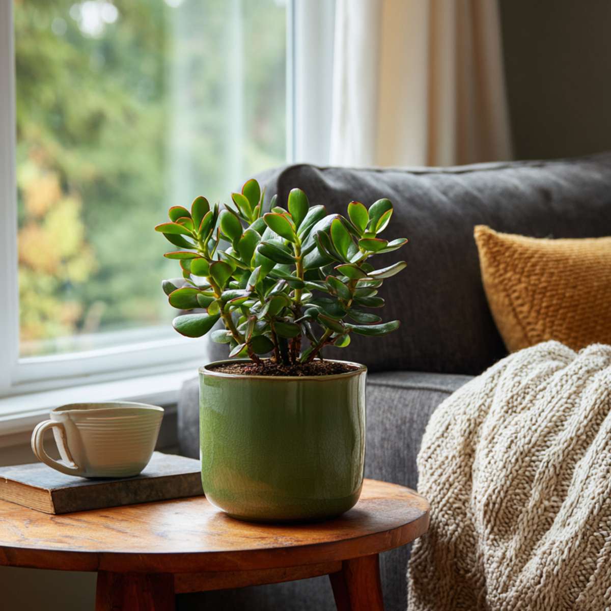 Copacul de jad - Set 2 - Crassula ovata - Înălțime 15-25cm - ø12cm