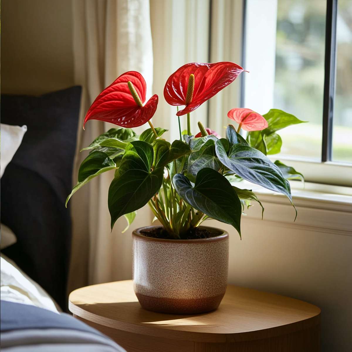 Floarea flamingo - Anthurium 'Royal Champion' - Înălțime 35-45cm - ø12cm