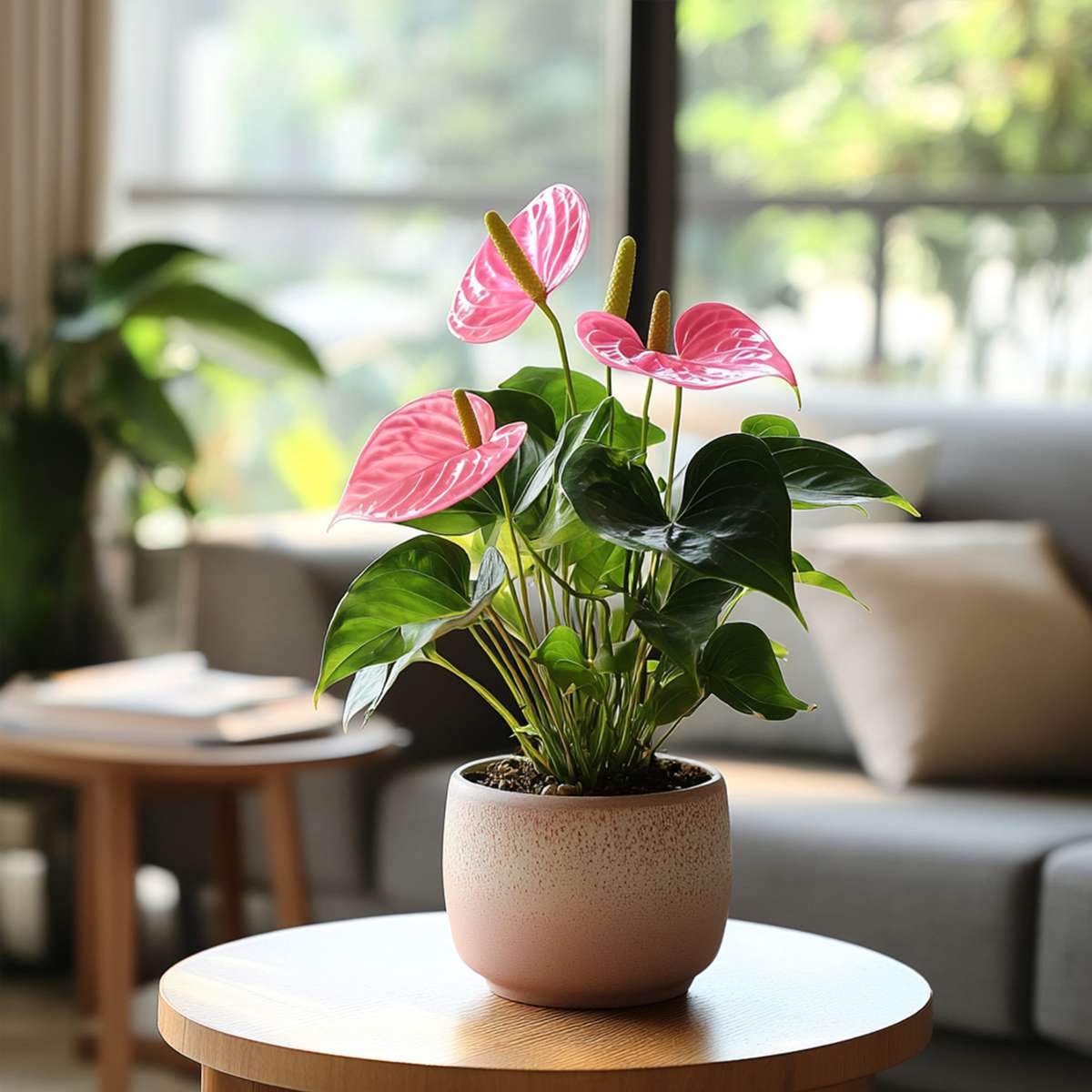 Floarea flamingo - Anthurium 'Sweet Dream' - Înălțime 35-45cm - ø12cm
