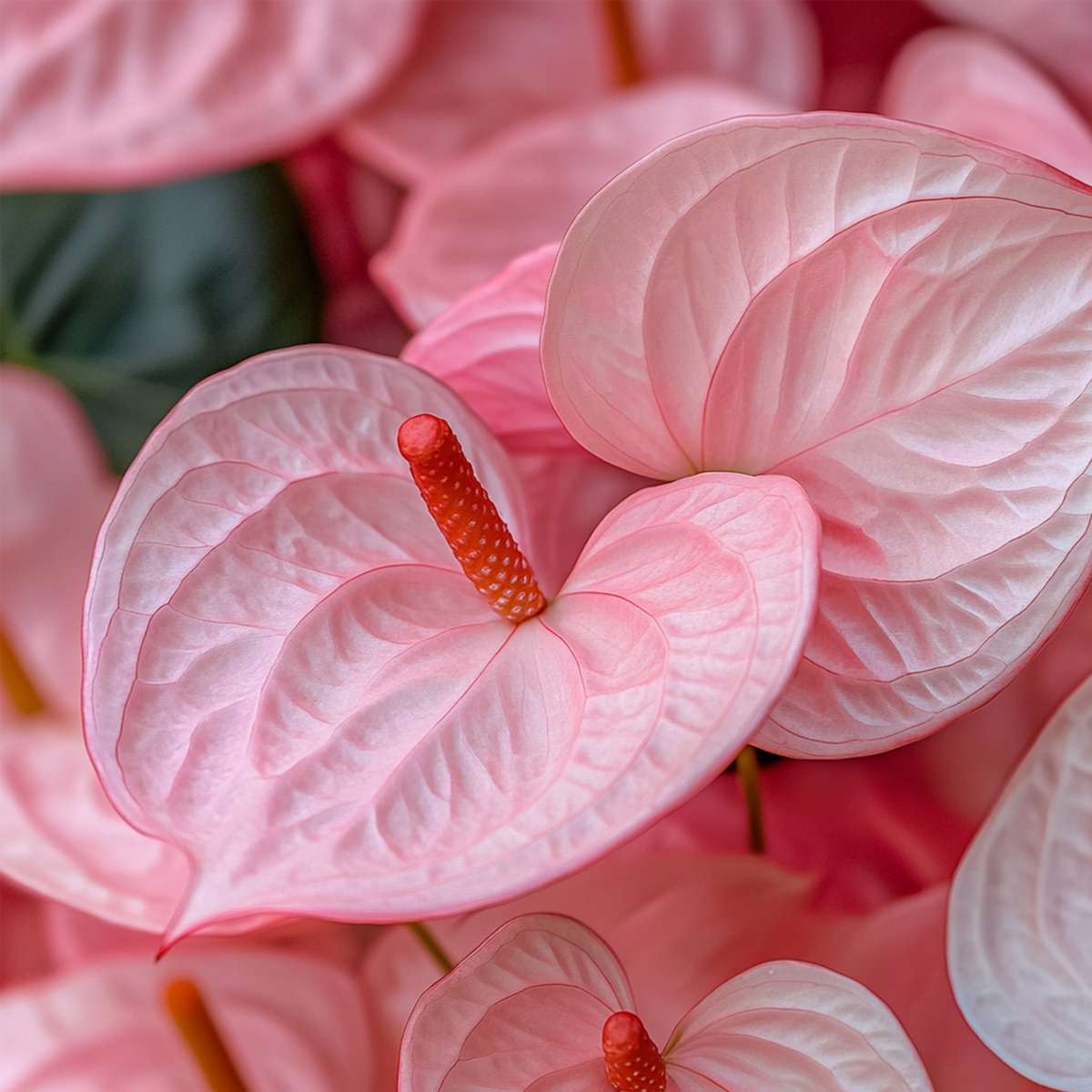 Floarea flamingo - Anthurium 'Sweet Dream' - Înălțime 35-45cm - ø12cm