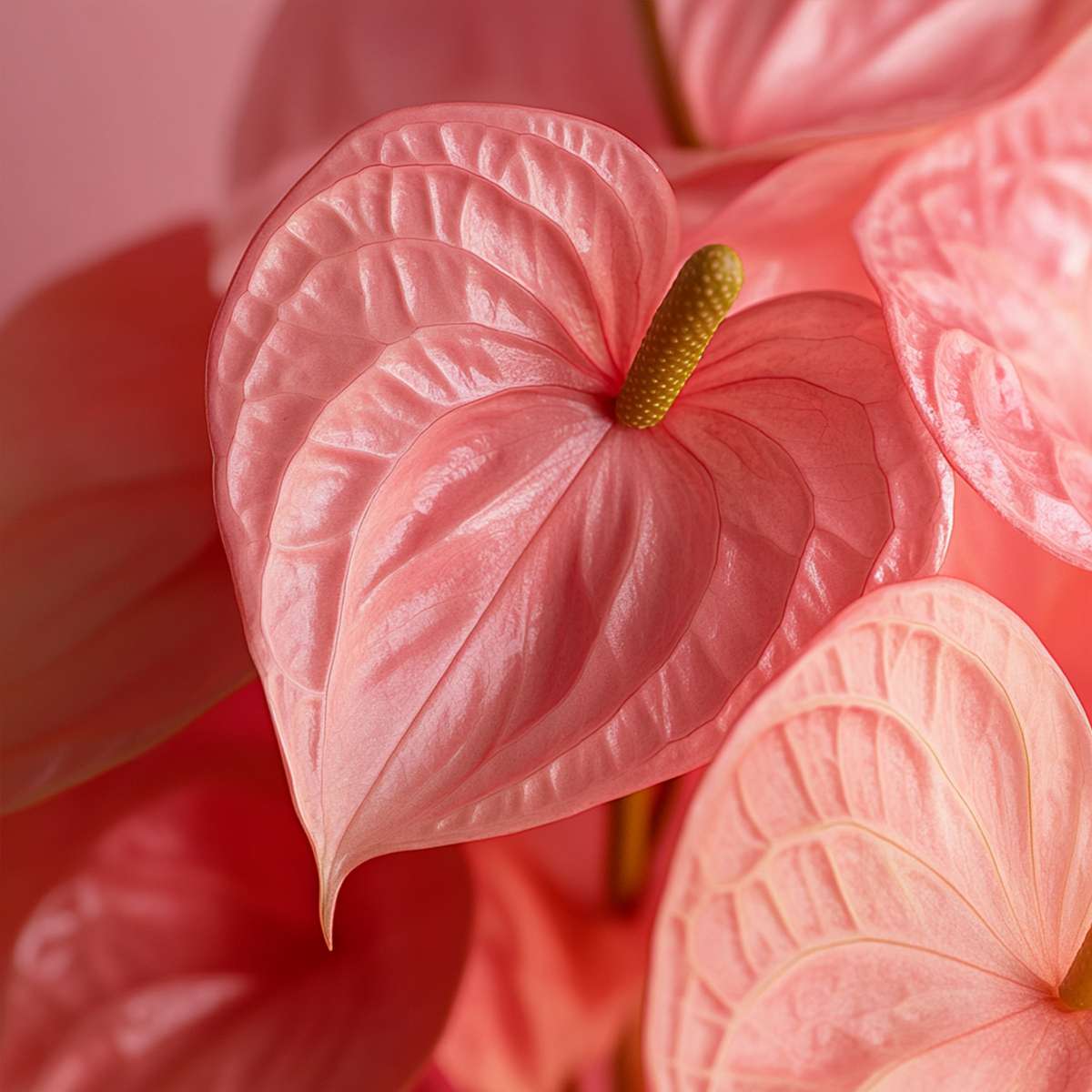 Floarea flamingo - Anthurium 'Sweet Dream' - Înălțime 35-45cm - ø12cm