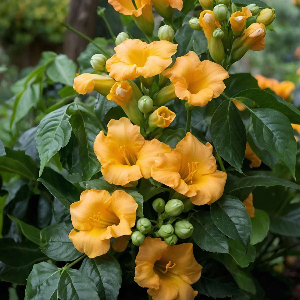 Luleaua turcului - Campis radicans 'Flava' - Înălţime 110-120cm - ⌀17cm