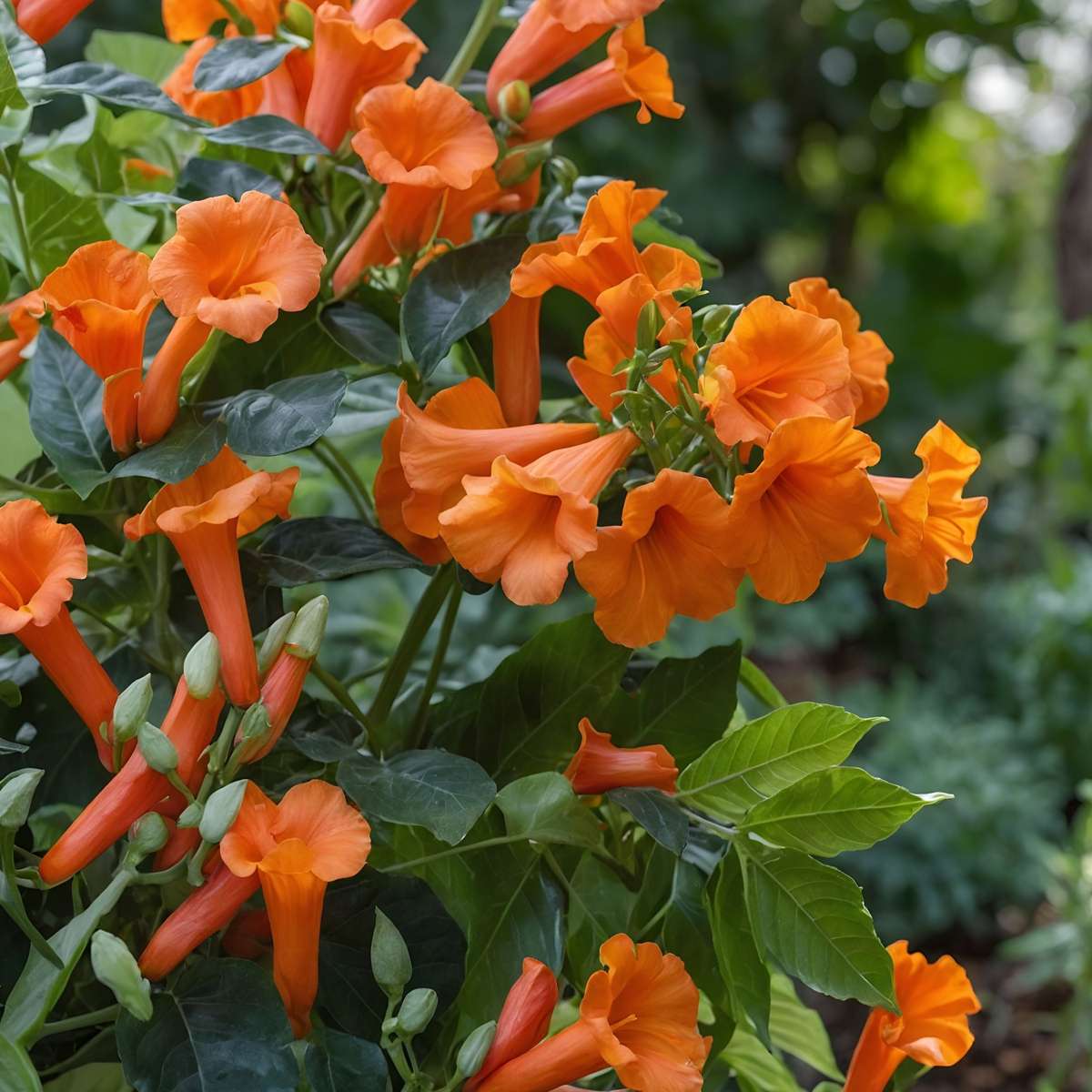 Luleaua turcului - Campsis radicans - Înălţime 110-120cm - ⌀17cm
