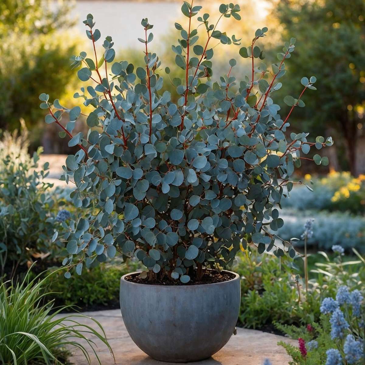 Eucalipt - 2 buc - Eucalyptus cinerea 'Silver Dollar' - În. 90-110cm - ⌀19cm