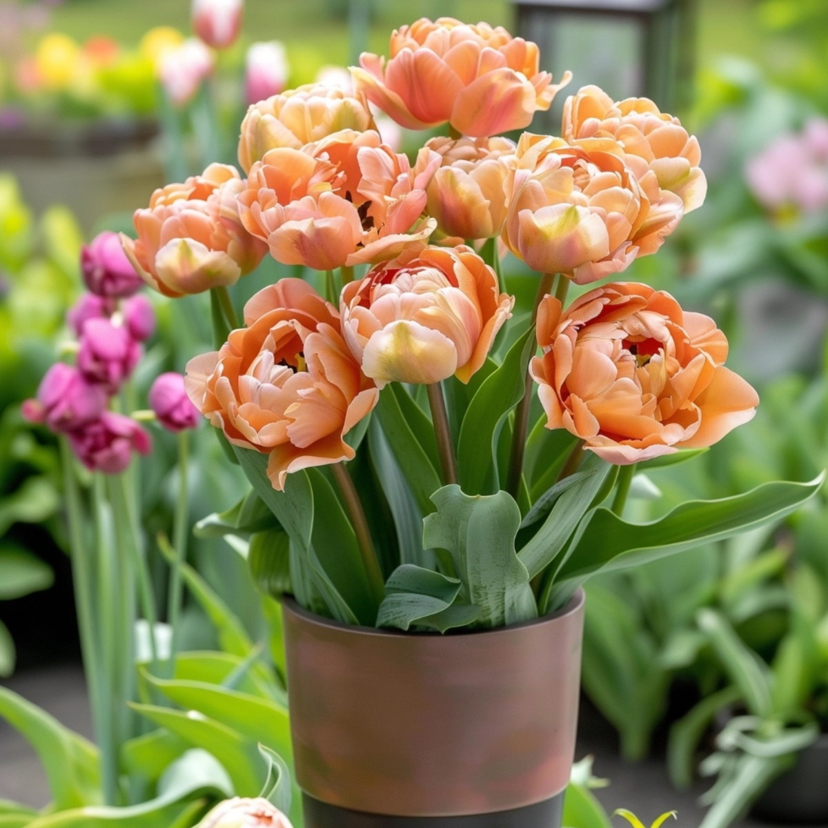 Bulbi de lalele - 15 buc - Tulipa 'Copper Image' - Bulbi de flori