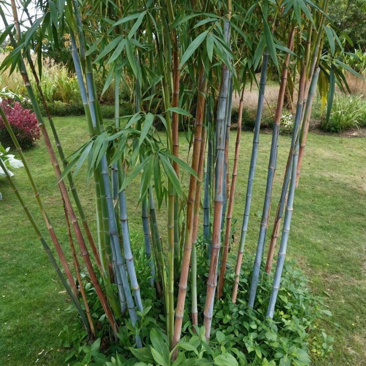 Tufa de bambus - 18 buc - Fargesia papyrifera 'Blue Dragon - În. 30-40cm - ⌀13cm
