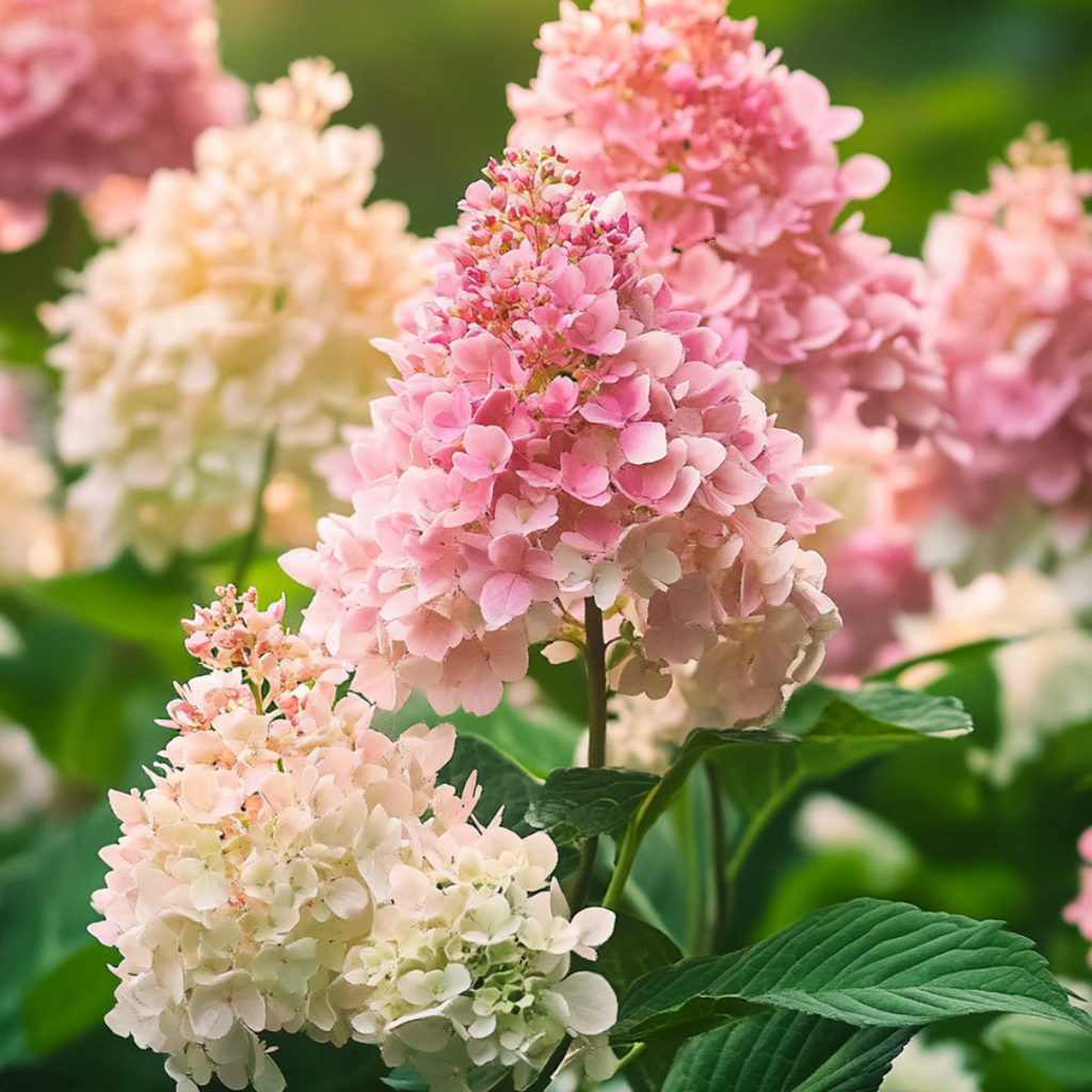 Hortensie - 3 buc - Hydrangea paniculata 'Pink Lady' - Înălţime 25-40cm - ⌀9cm