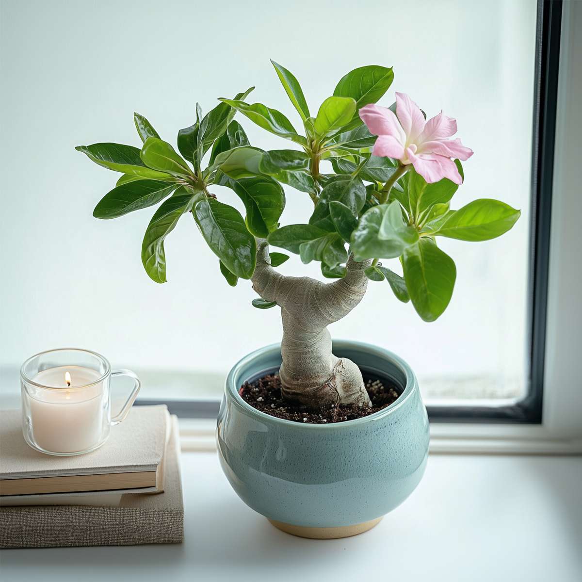 Trandafirul deșertului - 4 buc - Adenium obesum - Înălţime 25-40cm - ⌀11cm