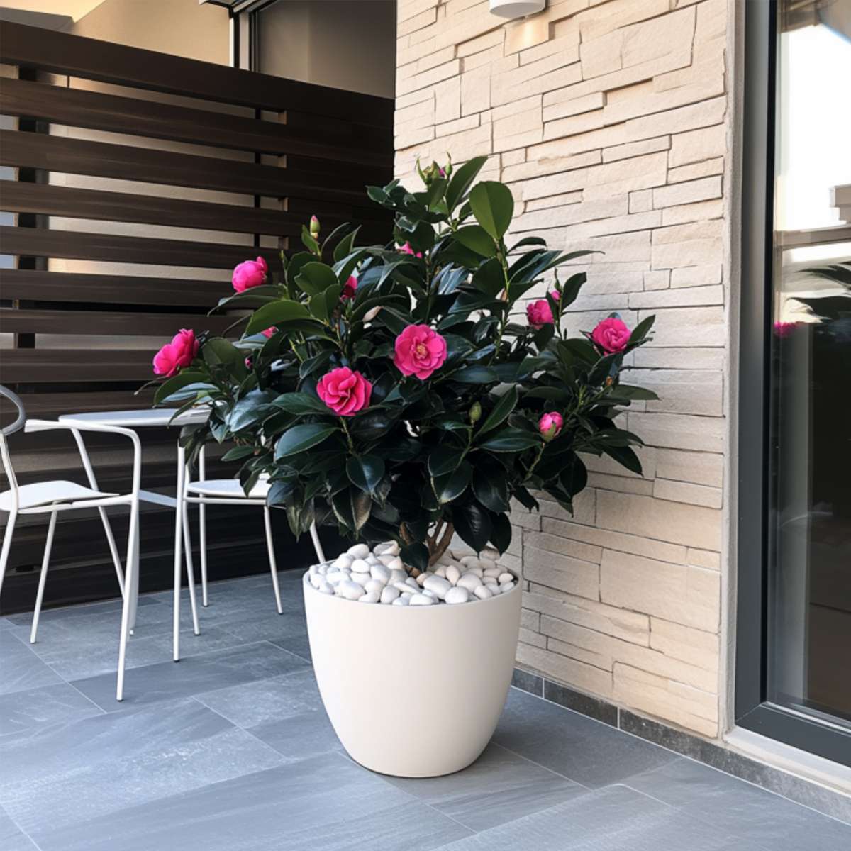 Camelie japoneză - 2 buc - Camellia japonica 'Dr. King' - În. 50-60cm - ⌀15cm