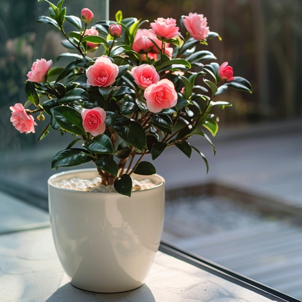 Camelie japoneză - 2 buc - Camellia japonica 'Dr. King' - În. 50-60cm - ⌀15cm