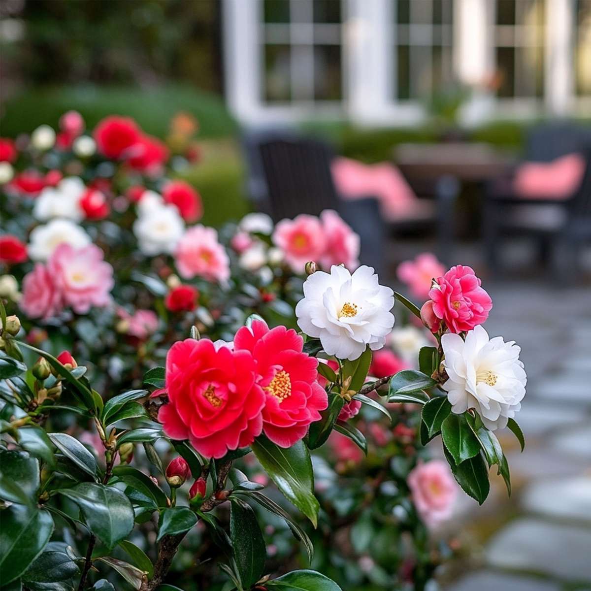 Camelie japoneză - 3 buc - Camellia japonica - Înălţime 25-40cm - ⌀9cm