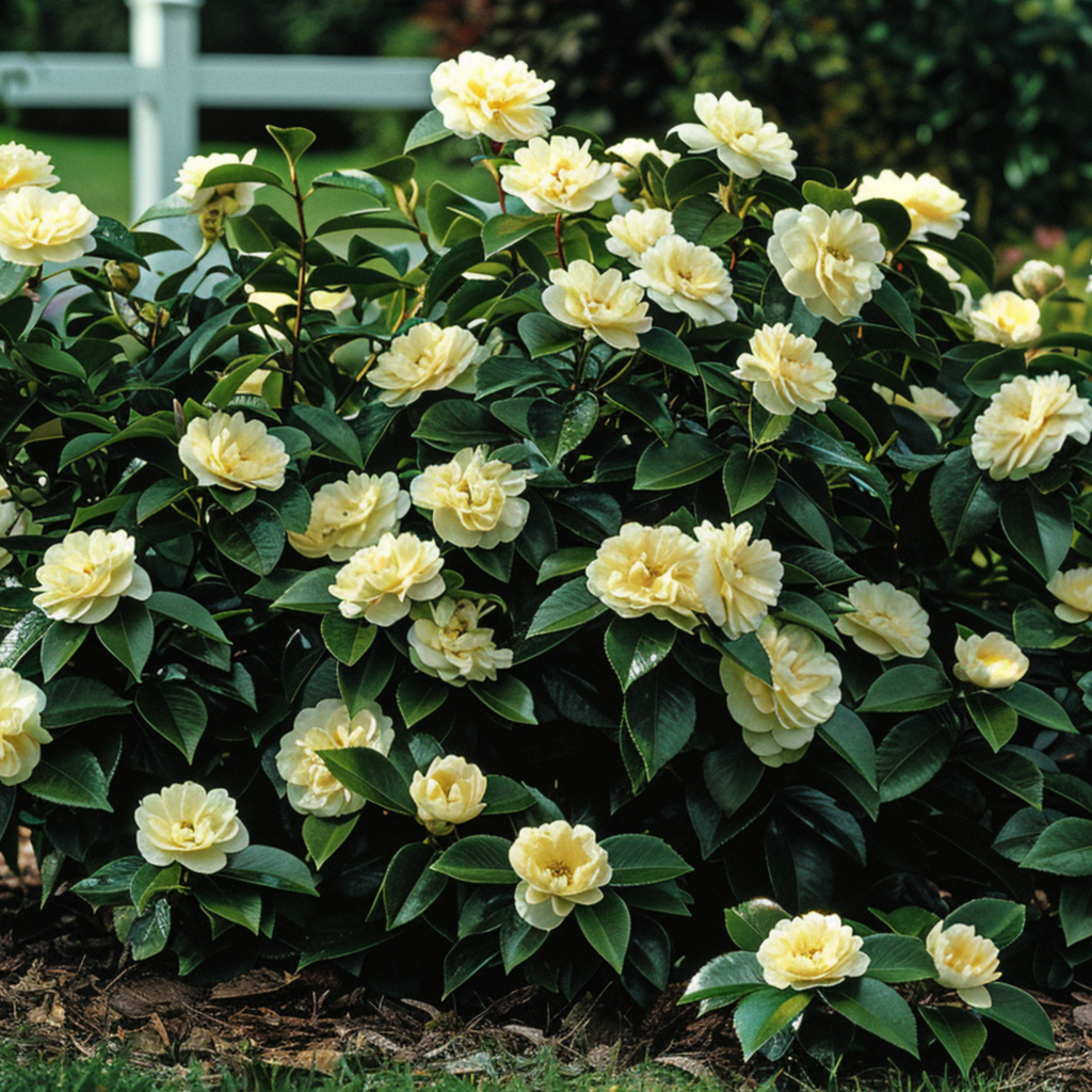Camelie japoneză - 2 buc - Camellia japonica 'Brush Field' - În. 50-60cm - ⌀15cm