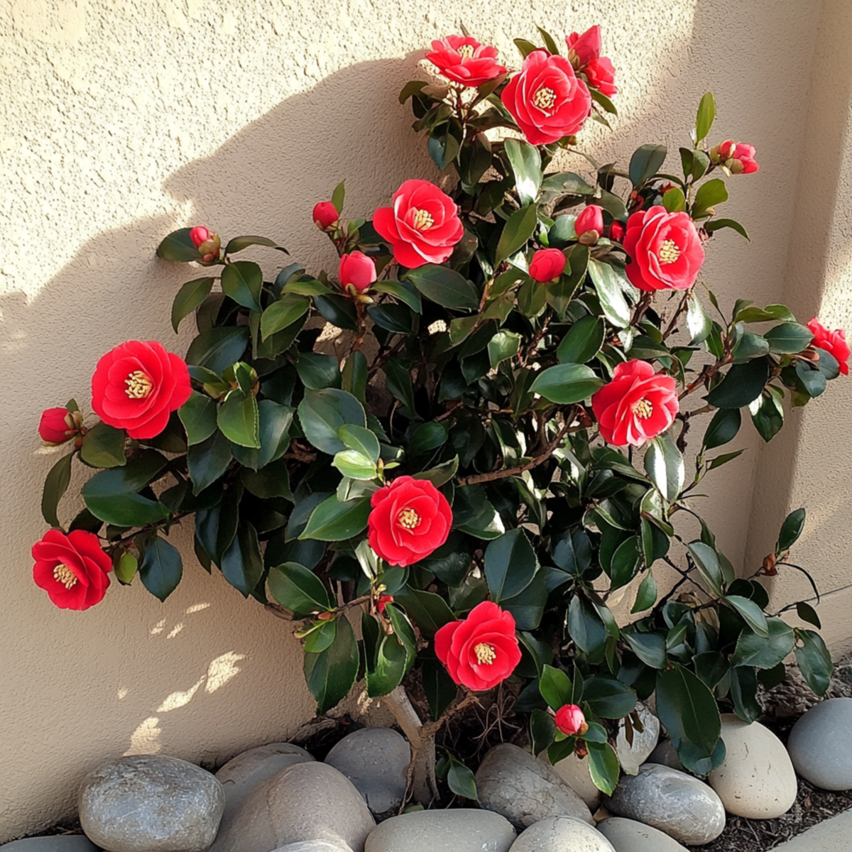 Camelie japoneză - 2 buc - Camellia 'Lady Campbell' - Înălţime 50-60cm - ⌀15cm