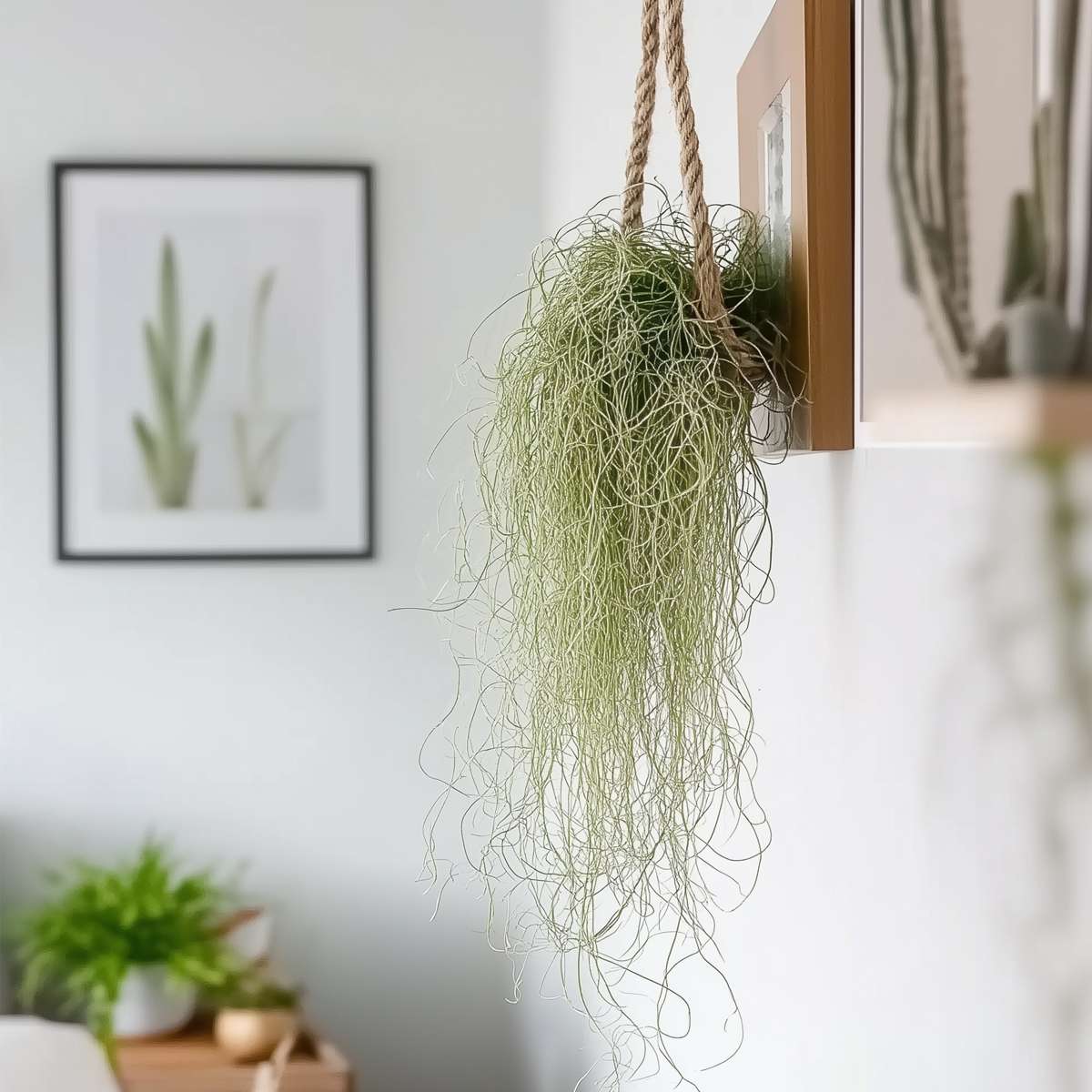 Planta aeriană - 6 buc - Tillandsia usneoides - Înălţime 25-40cm - ⌀5cm