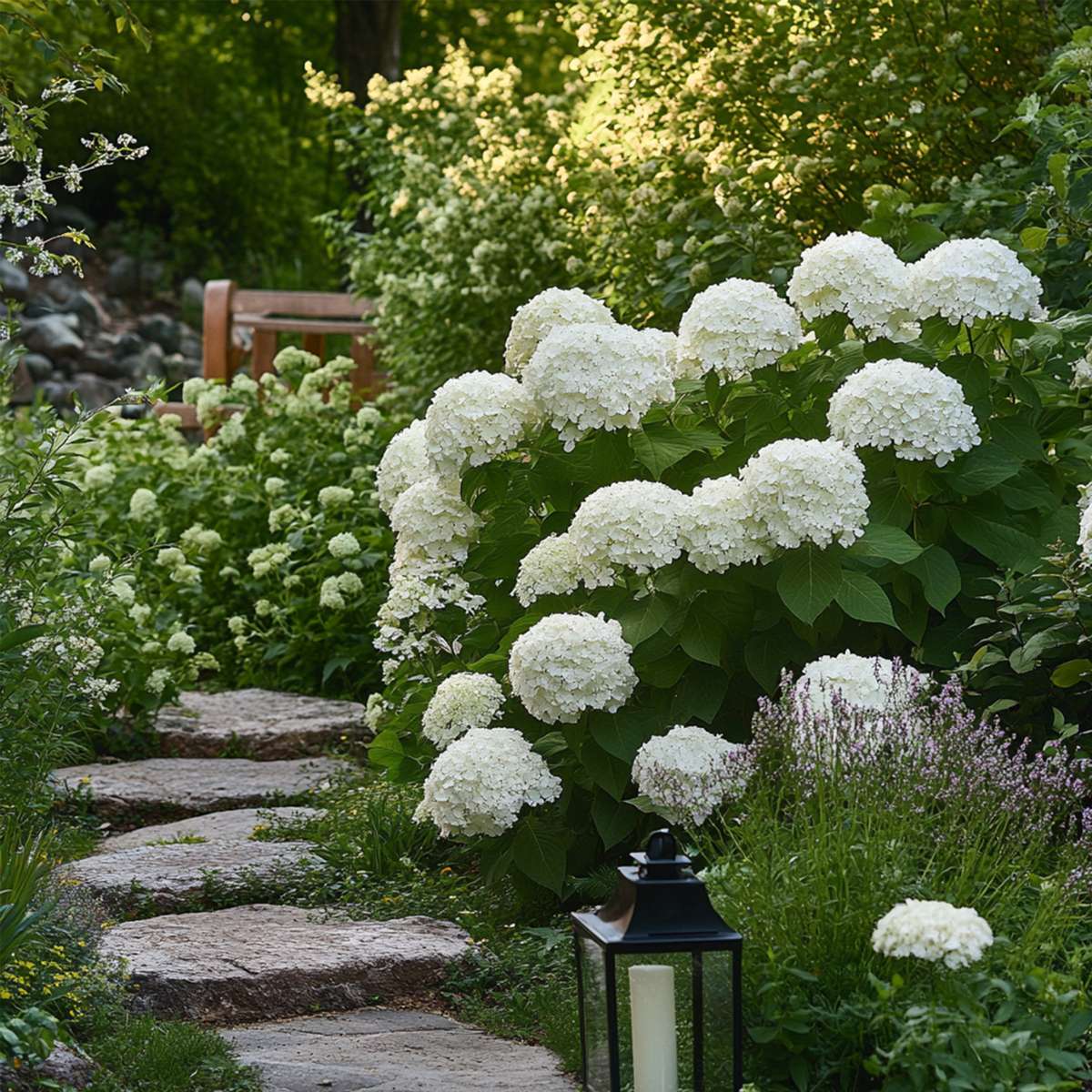 Hortensie - 3 buc - Hydrangea 'Strong Annabelle' - Înălţime 30-40cm - ⌀19cm