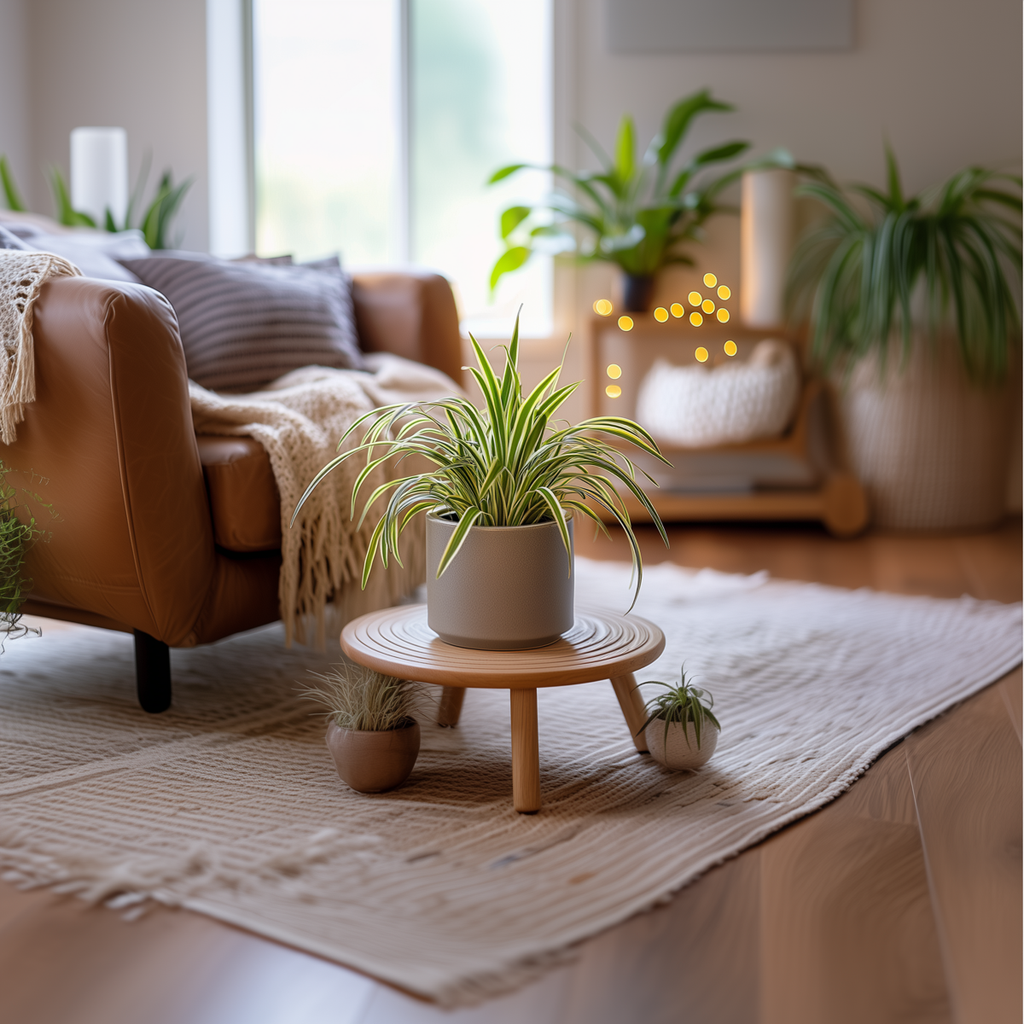 Planta-păianjen - 3 buc - Chlorophytum comosum 'Atlantic' - În. 25-40cm - ⌀12cm