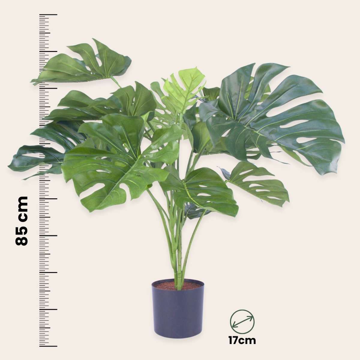 Monstera artificială - Înălțime 85cm