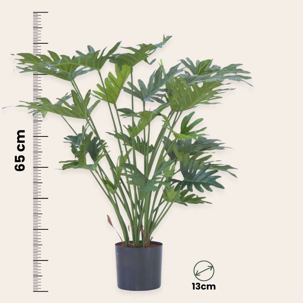 Philodendron artificial 'Selloum' - Înălțime 65cm