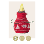 Crin de cameră - Amaryllis - 3 buc - Hippeastrum 'Christmas Sweater' - Roşu