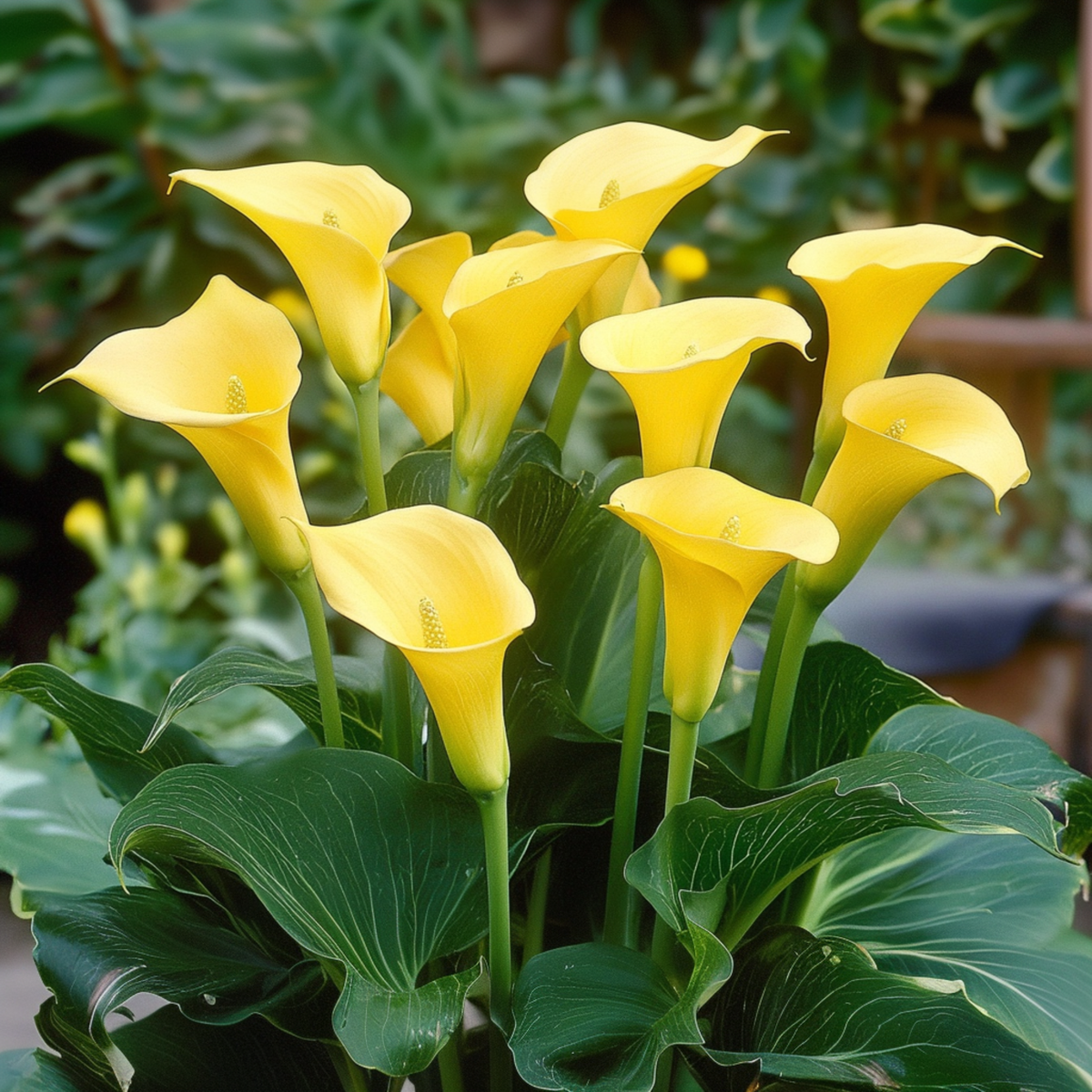 Calla 'Zara' - Crin de baltă - Galben - Înălțime 30-40cm - ⌀12cm