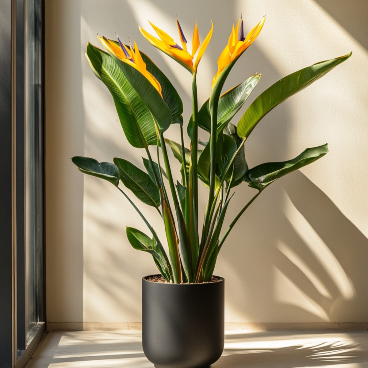 Pasărea paradisului - Strelitzia reginae - cu flori - Înălțime 70-100cm - Ø19cm