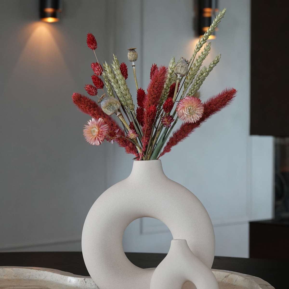 Flori uscate - Buchet 'Pink Cocktail' - Buchet - Verde