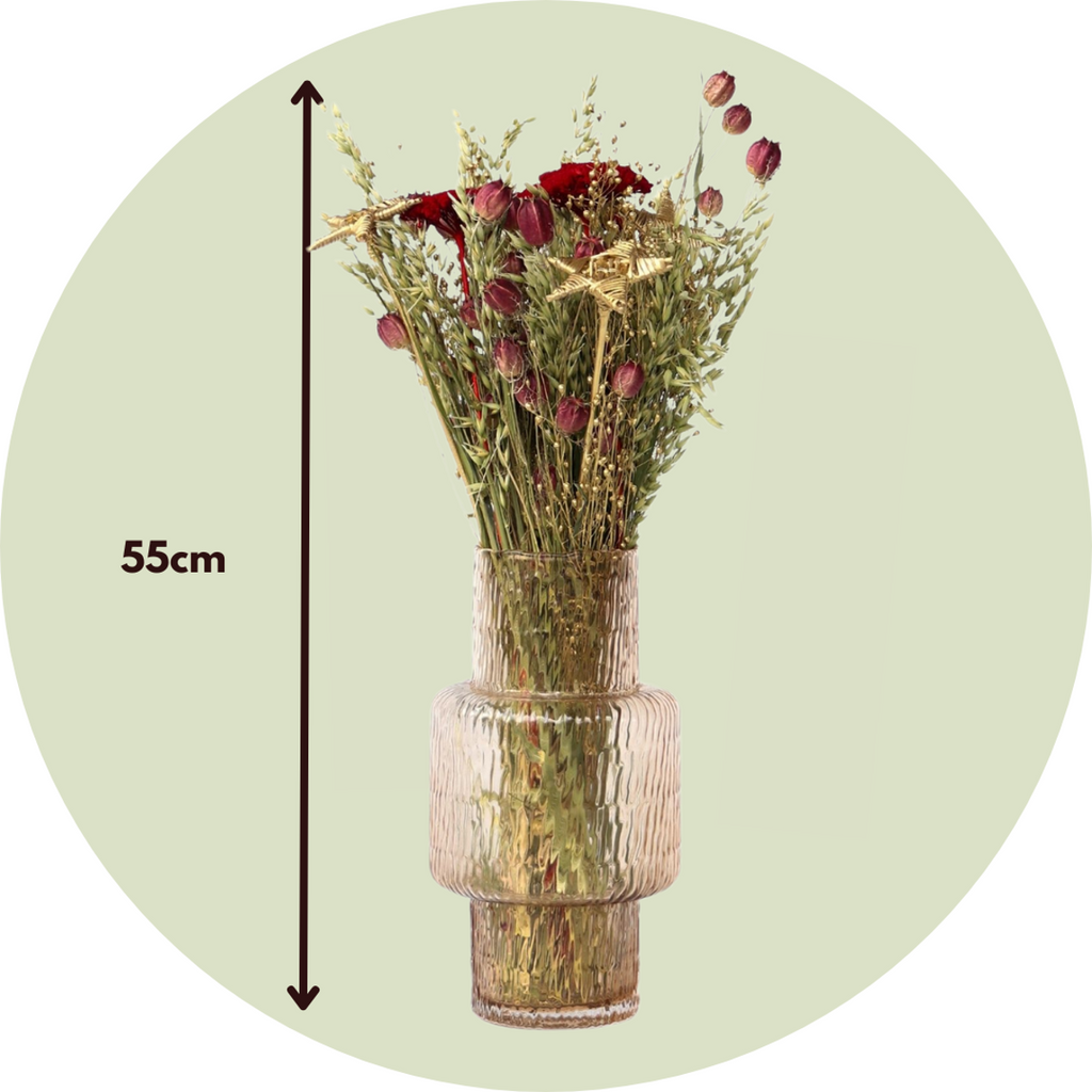 Flori uscate - Bouquet 'Trendy Lumi' - Buchet - Roşu