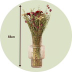 Flori uscate - Bouquet 'Trendy Lumi' - Buchet - Roşu