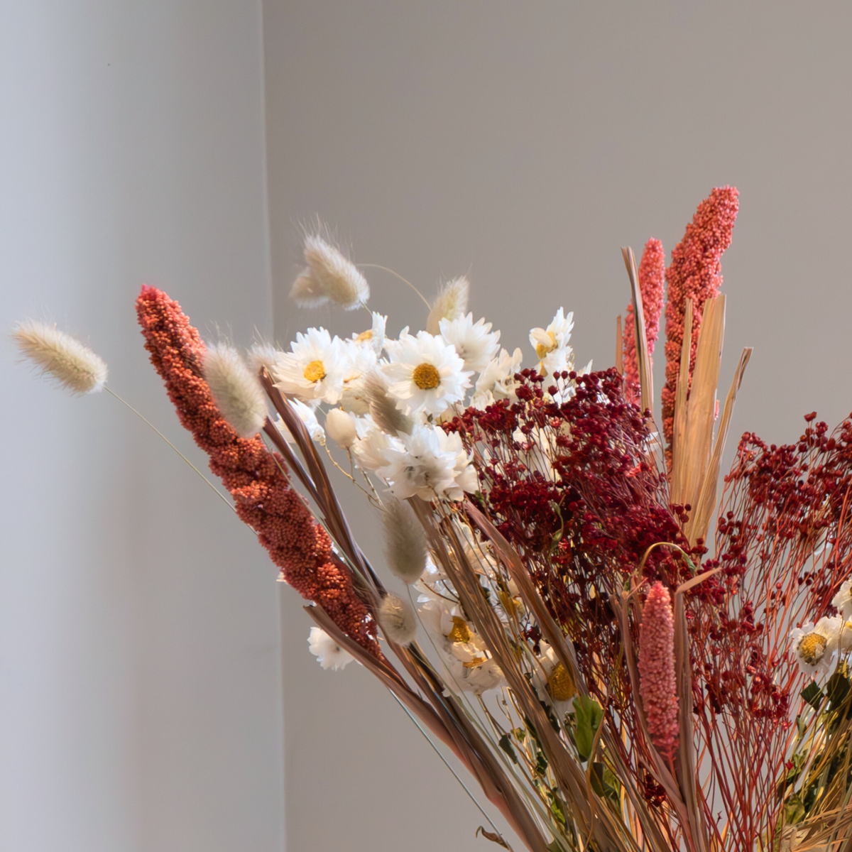 Flori uscate - Bouquet 'Trendy Lady in Red' - Buchet - Roşu