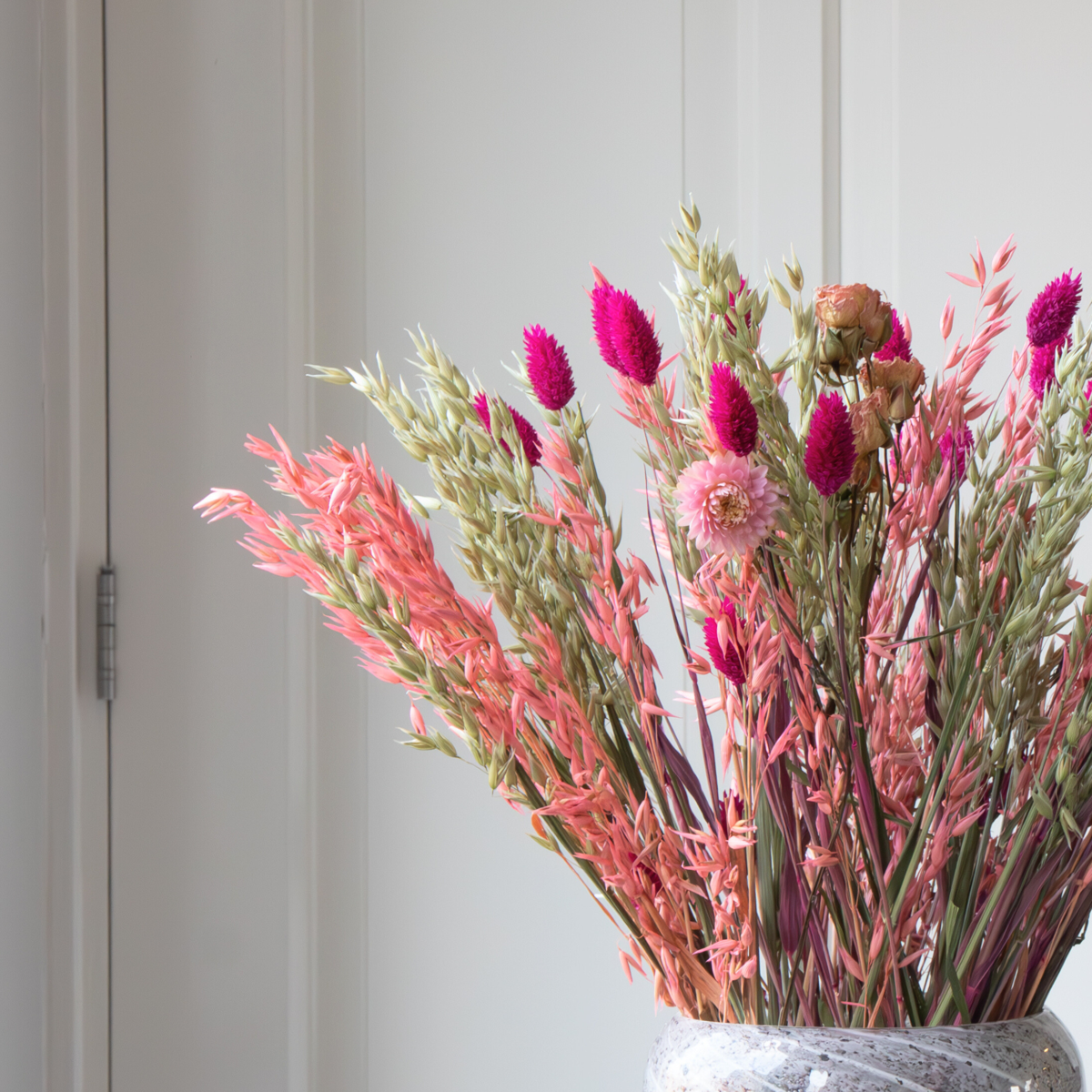 Flori uscate - Buchet 'Loose Fit Lady Bird' - Buchet - Roşu