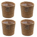 Coș 'Gaby Naturel' - Set de 4 - Pentru plante cu un ghiveci de 12 cm
