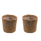 Coșuleț 'Gaby Naturel' - Set de 2 - Pentru plante cu un ghiveci de 21cm